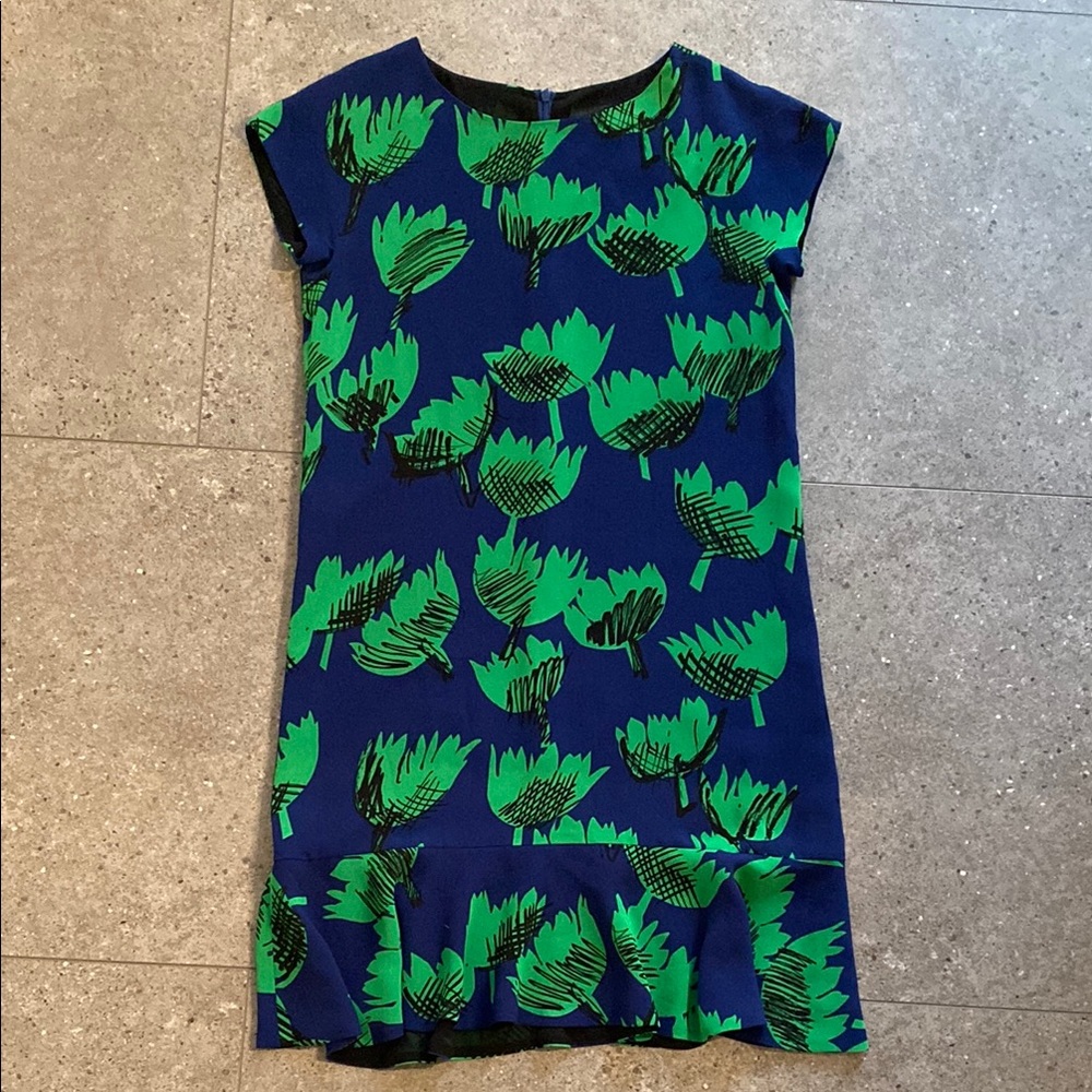 Boutique Moschino Blue and Green shift Dress